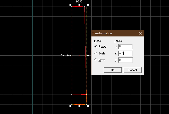 ramp is rotated in the other direction